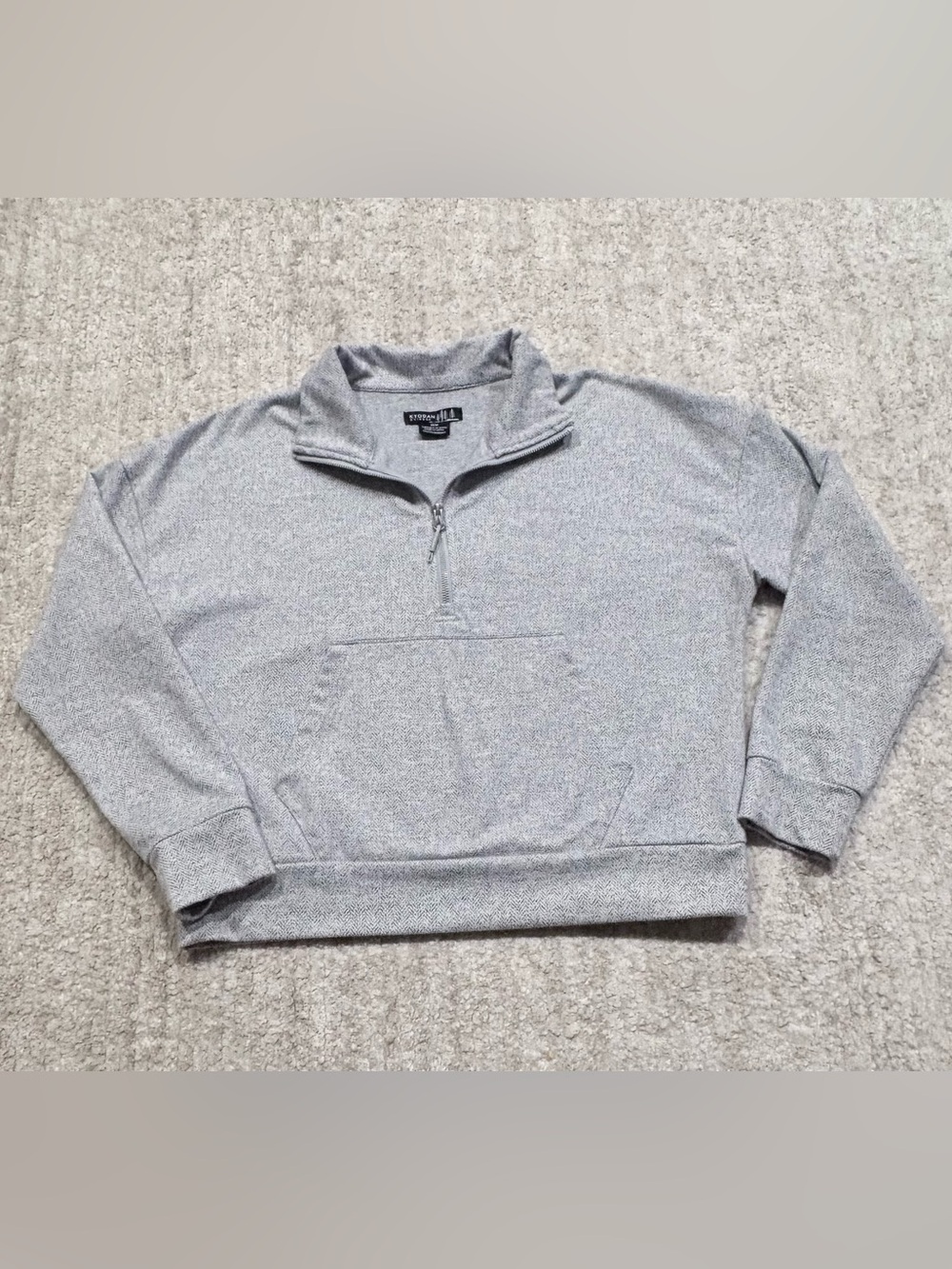 Kyodan Women’s Light Gray Half-Zip Pullover Sweatshirt